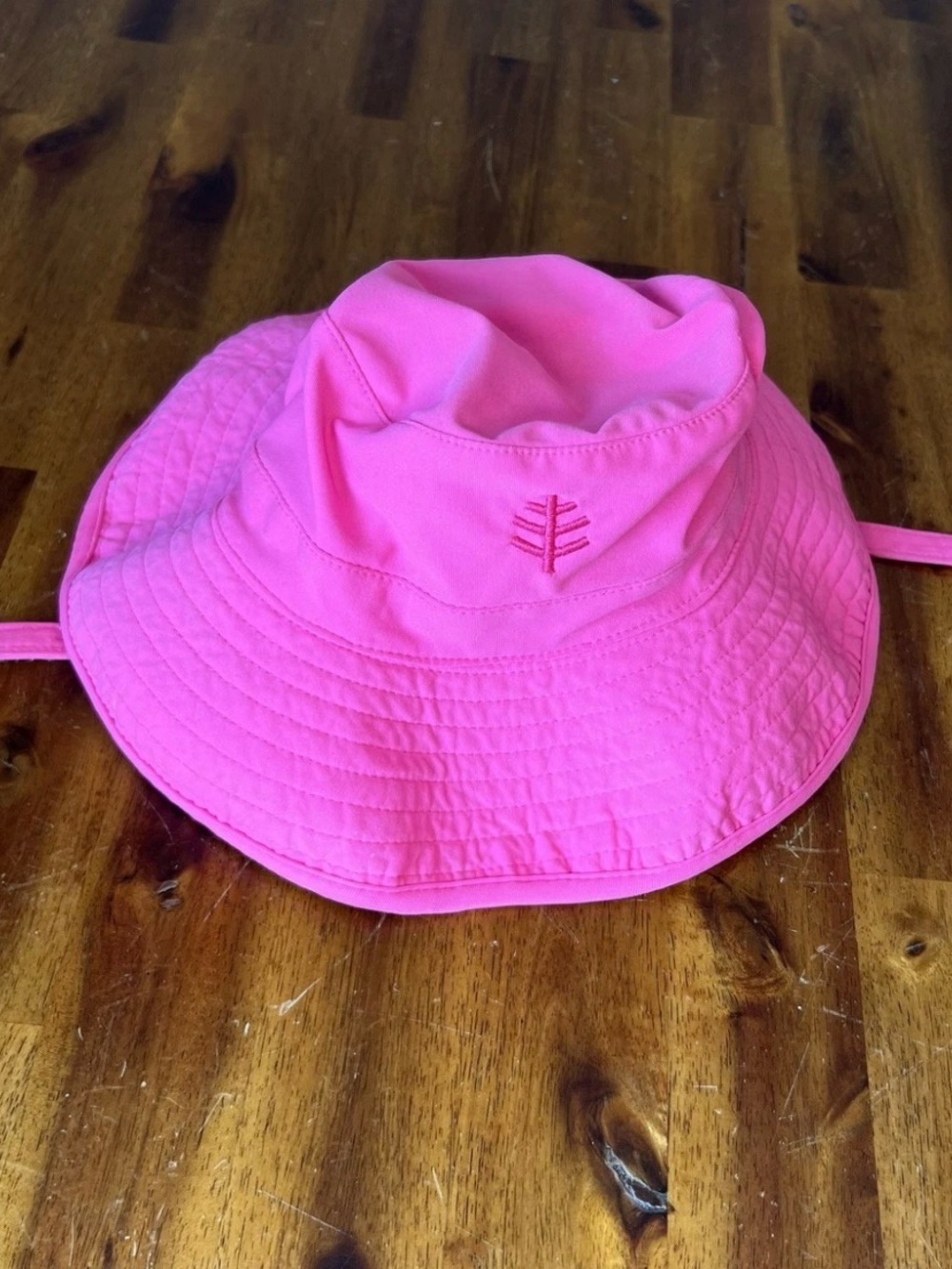 COOLIBAR Pink Toddler Sun Hat with Chin Strap Beach Pool 6-12M